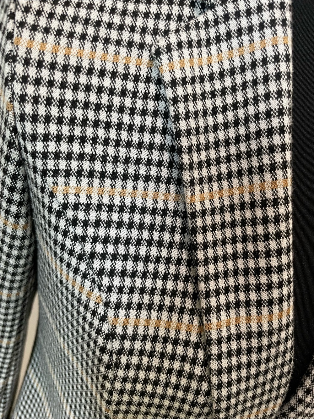 Nine West Black and White Houndstooth Knit Blazer Women’s - Picture 2 of 6